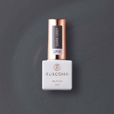 Ruscona gel lak DARK GREY 131 6 ml – Zboží Dáma