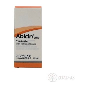 Abicin 30% pryskyřicový lak proti plísňovým infekcím nehtů 10 ml