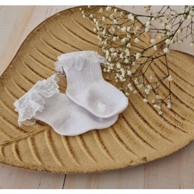 Z&Z Kojenecké ponožky bavlna bílé – Zboží Mobilmania