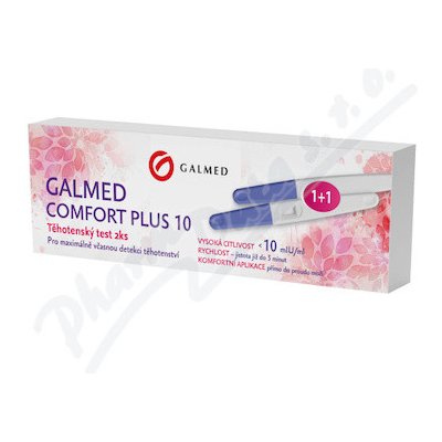 Galmed Comfort Plus 10 Test těhotenský 1 + 1 ks – Sleviste.cz