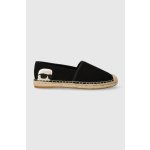 Karl Lagerfeld Espadrilky KL80111N Černá – Zboží Dáma