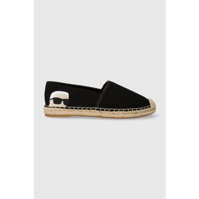 Karl Lagerfeld Espadrilky KL80111N Černá – Zboží Dáma