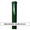 Pletiva RETIC Plotový sloupek GALAXIA ZN+PVC 60x40x1,5x2600, zelený GZ260OR
