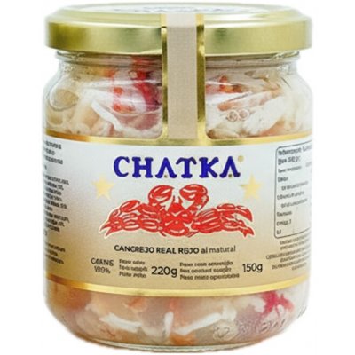 Chatka Maso Kamčatského kraba 100% kousky z těla 220 g – Zboží Dáma