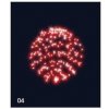 Vánoční osvětlení CITY SM-170149 3D Hvězdná koule Ø 55 cm červená
