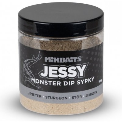 MikBaits Jessy Dip Sypký Jeseter Monster 100 g