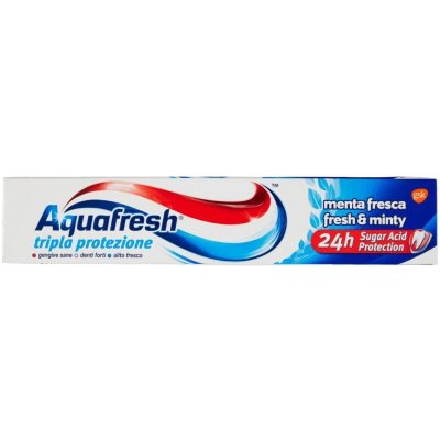 Aquafresh, Trojitá ochrana, svieža a mätová 75 ml – Zboží Mobilmania