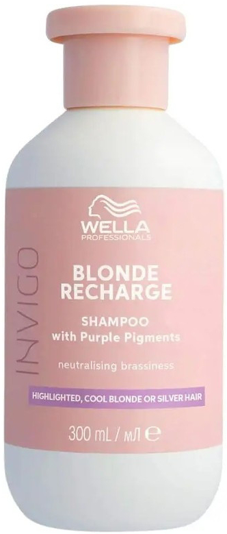WELLA Invigo Cool Blonde Recharge Shampoo 300 ml šampon pro studenou blond