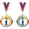 Sportovní medaile Akrylátová medaile Gymnastika kruhy Zlatá