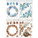 Dekorace okenní VELIKONOCE, 30x42cm,4motivy, fólie, samolepící – Sleviste.cz