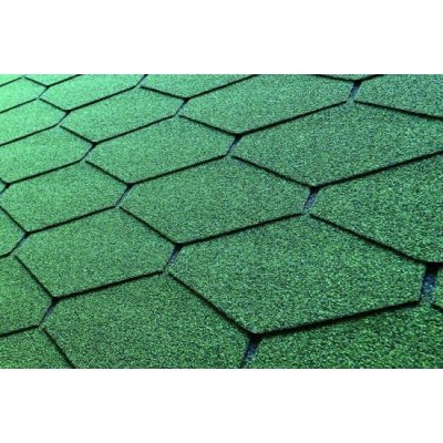 Charvát charBIT® PROFI asfaltový střešní šindel DELTA zelený 3 m2