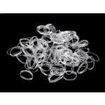 Malé gumičky do vlasů, transparentní - cca 100 ks – Hledejceny.cz