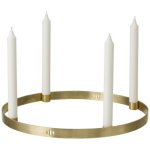 Ferm Living Adventní svícen Circle large, brass – Zbozi.Blesk.cz