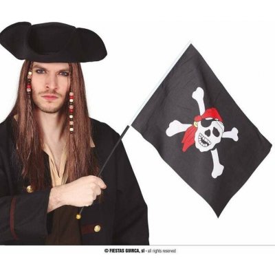 Vlajka pirátská - 42 x 30 cm – Zboží Mobilmania