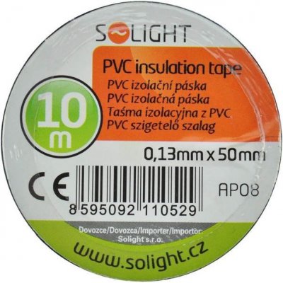 Solight Elektroizolační páska 50 mm x 0,13 mm x 10 m AP08 černá – Zboží Mobilmania