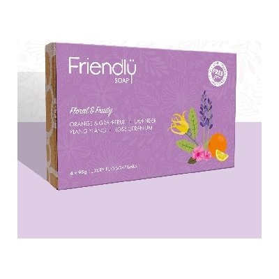 Friendly Soap přírodní mýdlo dárková sada mýdel Floral and Fruity 4x 95g – Zbozi.Blesk.cz