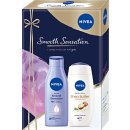 Nivea Smooth Sensation tělové mléko 250 ml + Shea Butter sprchový gel 250 ml dárková sada