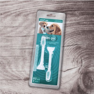 Emag Germany Nástavce pro psí zubní kartáčky Emmi-pet M2 2 ks – Hledejceny.cz