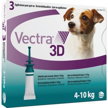 Vectra 3D Spot-On S pro psy 4-10 kg 3 x 1,6 ml