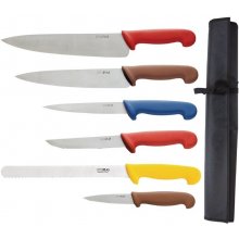 Hygiplas sada barevně rozlišených šéfkuchařských nožů s pouzdrem