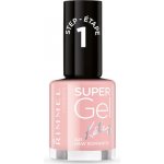 Rimmel London Gelový lak na nehty Super Gel Nail Polish 021 New Romantic 12 ml