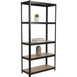 Mamutex Standard Regál 1800 x 900 x 450 mm 5 polic černý – Hledejceny.cz