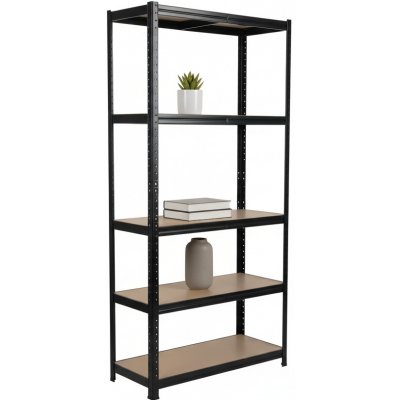 Mamutex Standard Regál 1800 x 900 x 450 mm 5 polic černý – Hledejceny.cz
