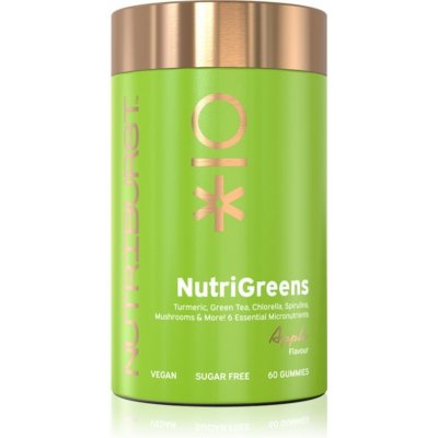 Nutriburst Advanced NutriGreens žvýkací měkké tobolky pro podporu imunity a zažívání příchuť Apple 60 ks – Hledejceny.cz