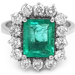 Beny Jewellery zlatý se Smaragdem a diamanty 2010529