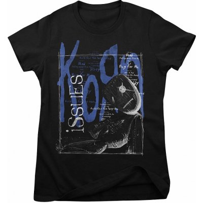 Korn tričko, Issues Tracklist Girly Black – Zboží Mobilmania