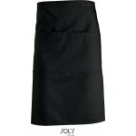 Sol's Středně dlouhá jednobarevná zástěra Greenwich s velkou kapsou Černá 90x65cm L995 – Zbozi.Blesk.cz