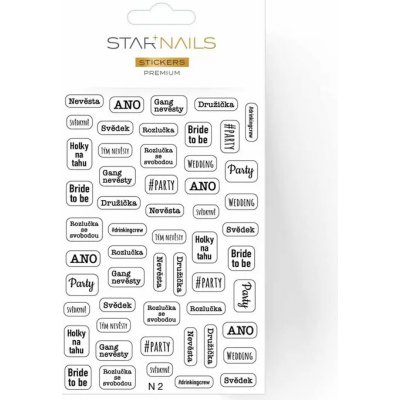 Starnails Nálepky na nehty 2D Premium samolepky SN24 – Hledejceny.cz