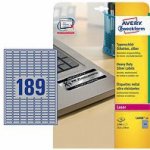 Avery Zweckform L6008-20 Velmi odolné etikety 25,4x10mm 3780 ks stříbrná – Zboží Dáma