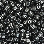 Šperky4U Plastový korálek kostka písmeno PK208-C – Hledejceny.cz