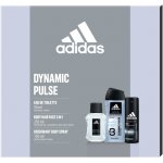 Adidas Dynamic Pulse EDT 50 ml + deospray 150 ml + sprchový gel 250 ml dárková sada – Zboží Mobilmania