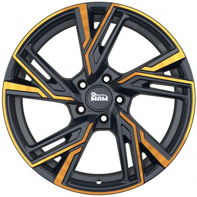 MAM RS5 8,5x19 5x112 ET45 matt black front copper – Sleviste.cz