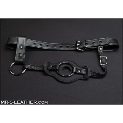 Postroj Mr. S Leather Puppy Tail Holster S/M kožený postroj pro anální kolíky s ocasem