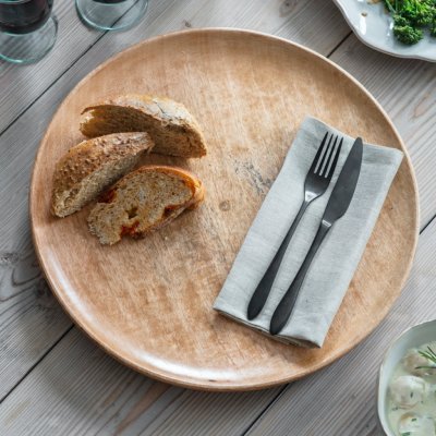 Garden Trading Dřevěný talíř Midford Mango Wood 40 cm – Sleviste.cz