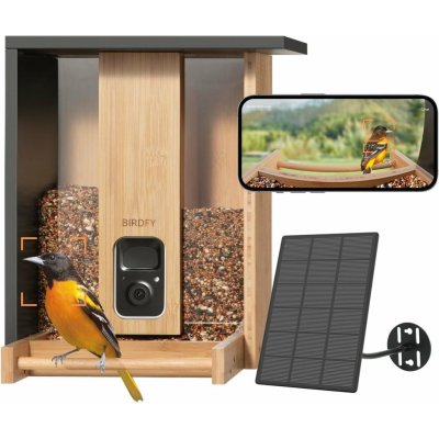 Birdfy Feeder Bamboo Solar EPPAMBNI8401110 – Zboží Mobilmania