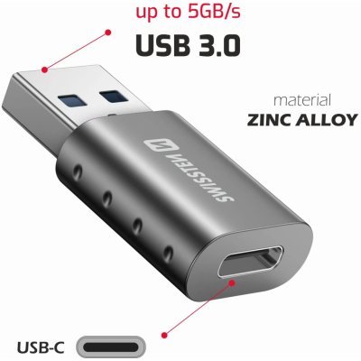 Swissten ADAPTER USB-AM/USB-CF – Sleviste.cz