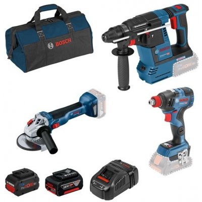 BOSCH GBH 18V-26 + GDX 18V-200 C + GWS 18V-10 - 0.615.990.M9F – Hledejceny.cz