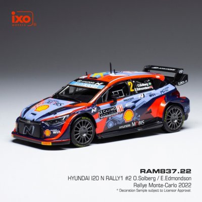 IXO Hyundai i20 N Rally1 Rallye Monte Carlo 2022 8 Tanak Järveoja 1:43 – Zbozi.Blesk.cz