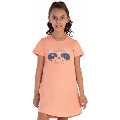 Noční košilka a zamilovaní ježci 1F0978 oranžová – Zboží Dáma