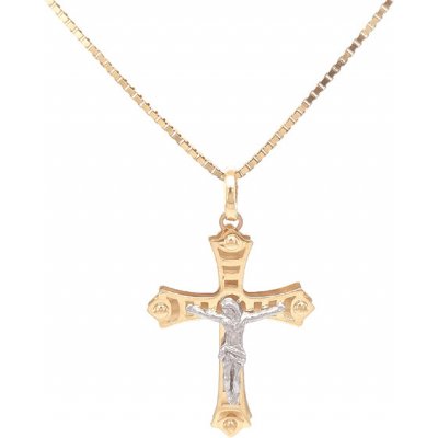 Beny Jewellery Zlatý Kříž s Ježíšem Kristem 7151378
