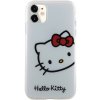 Pouzdro a kryt na mobilní telefon Hello Kitty IML Head Logo iPhone 11 White