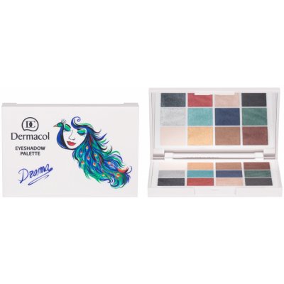 Dermacol Luxury Eyeshadow Palette paletka očních stínů 1 Drama 18 g – Zboží Mobilmania