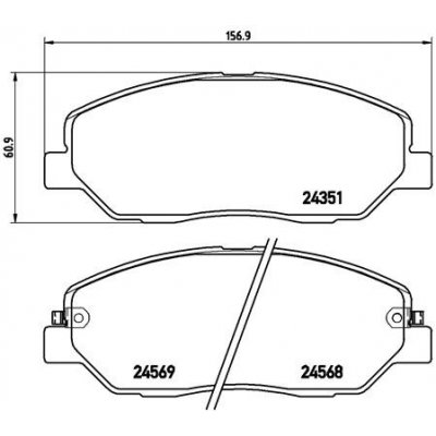 P 30 036 BREMBO Sada brzdových destiček, kotoučová brzda | Zboží Auto