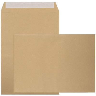 Poštovní taška C4 KP 90g Hnědá, krycí páska, samolepící – Sleviste.cz