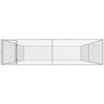 vidaXL Venkovní psí kotec pozinkovaná ocel 400 x 400 x 100 m – Zboží Dáma