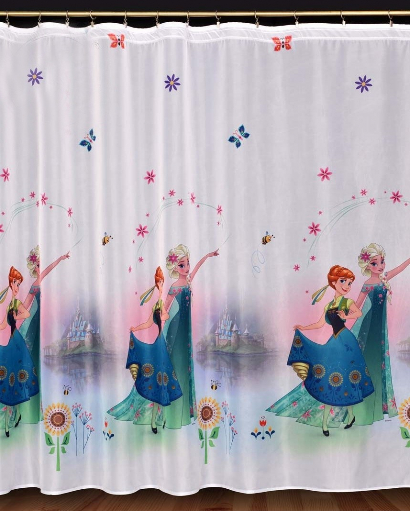 Dětský voál / záclona Disney Frozen Anna, Elza květiny v.155cm ZBYTEK od  213 Kč - Heureka.cz